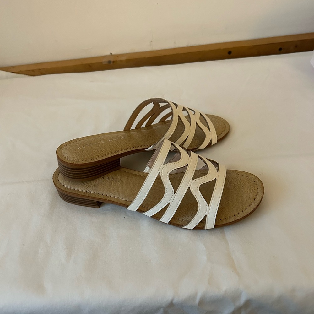 Katie & Kelly Kenzy White Sandals - Picture 2 of 5
